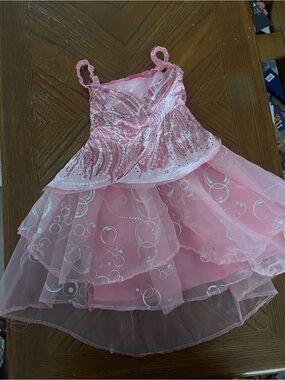 Glinda Pink Sequin Bubble Tulle Halloween Costume Dress